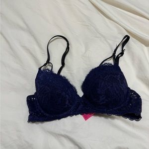 La Senza Navy Lace Bra - Size 32C